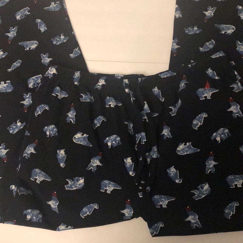 NWOT Men’s Nautica Flannel Sleepwear PJ Bottoms Size Large Polar Bears